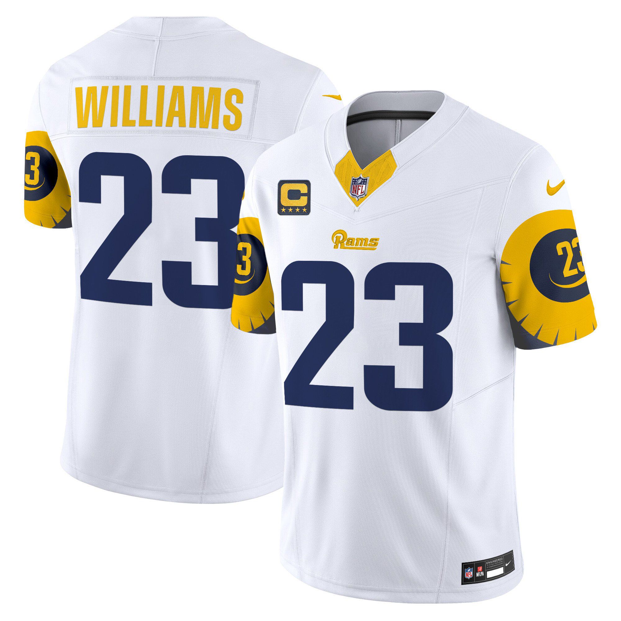 Men Los Angeles Rams 23 Williams White 2024 Nike Special Vapor Limited NFL Jersey
